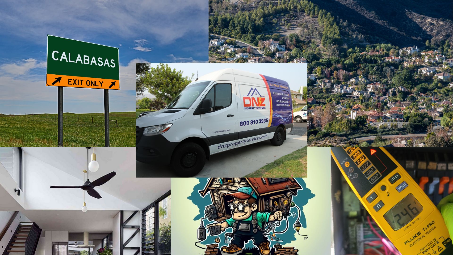 Calabasas Electrician Services provided by DNZ Electrical Services 