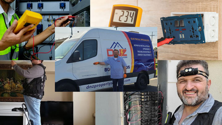 Electrical safety inspection by DNZ Property Services 