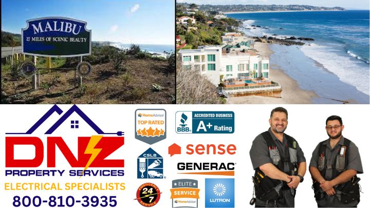 Malibu Electrician Services by DNZ Property Services. 