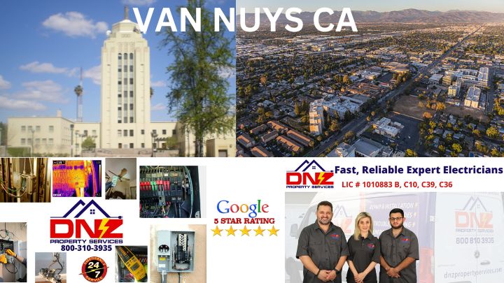 Van Nuys Electrician services by DNZ property Services 