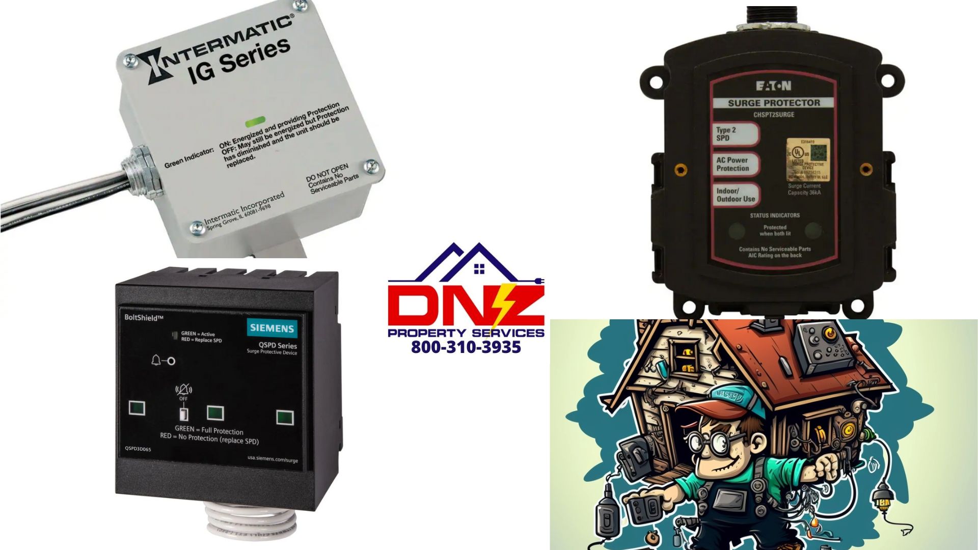 Whole house surge protectors installed by DNZ property Services