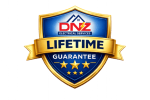 Lifetime Workmanship Warranty – DNZ Electrical Services Lifetime workmanship warranty offered by DNZ Electrical Services licensed electrician for electrical repairs and installations